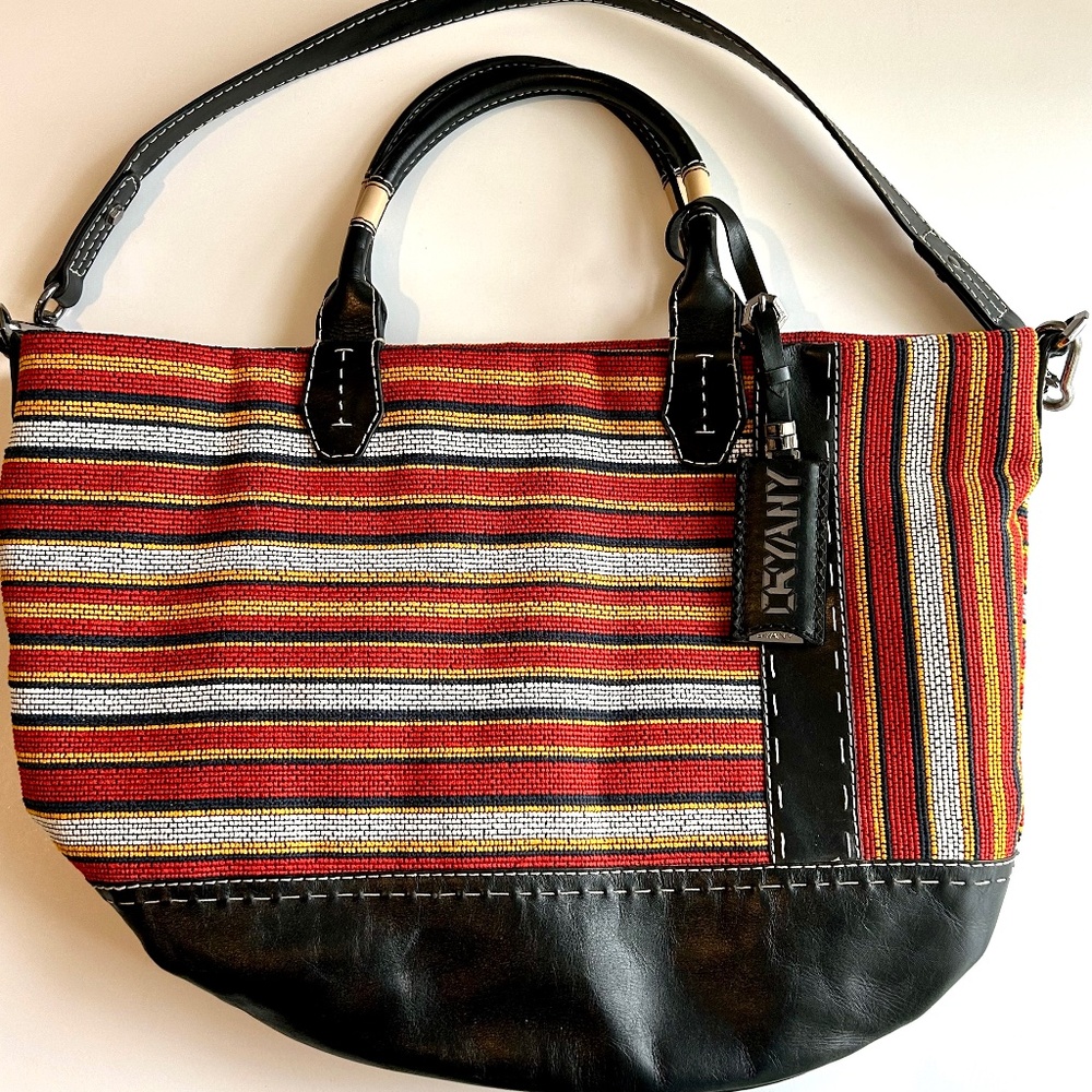 ORYANY Frialey stripes and leather bag